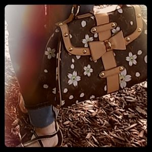 LV cherry blossom emoji handbag